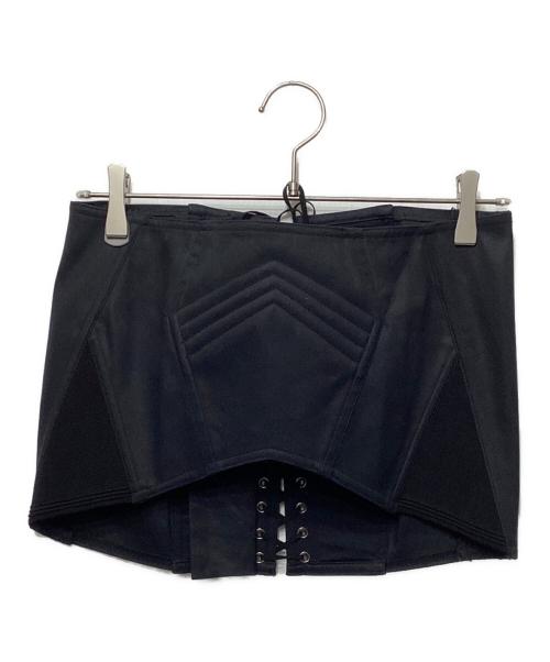 Jean Paul Gaultier FEMME（ジャンポールゴルチエ フェム）Jean Paul Gaultier FEMME (ジャンポールゴルチェフェム) レースアップコルセット ブラック サイズ:38の古着・服飾アイテム