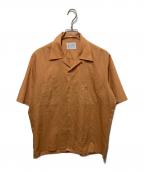 TOWN CRAFTタウンクラフト）の古着「70'Sポリコットン開襟シャツ」｜オレンジ