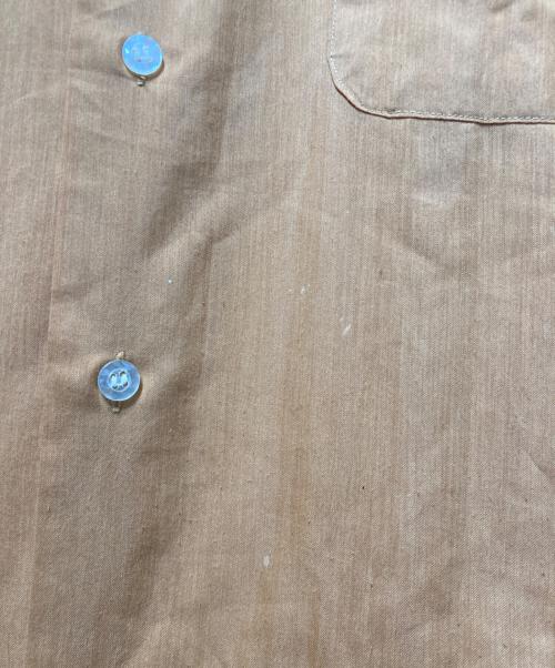 TOWN CRAFT（タウンクラフト）TOWN CRAFT (タウンクラフト) 70'Sポリコットン開襟シャツ オレンジ サイズ:Mの古着・服飾アイテム