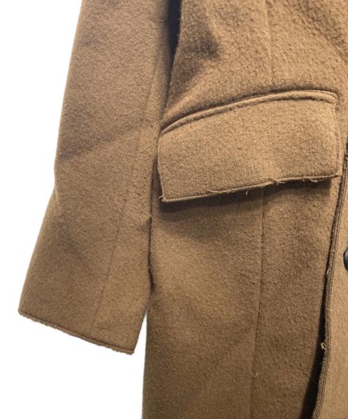 juha（ユハ）juha (ユハ) カットオフビッグラペルコート ブラウン サイズ:1の古着・服飾アイテム