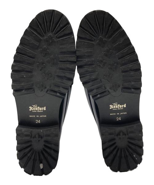 THE KENFORD（ケンフォード）THE KENFORD (ケンフォード) WOMENS TANK SOLE LOAFERS ブラック×ブルー サイズ:24の古着・服飾アイテム