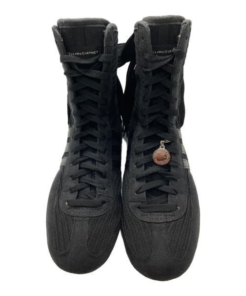 adidas（アディダス）adidas (アディダス) STELLA McCARTNEY (ステラマッカートニー) ラサント フリンジ ハイカット スニーカー ブラック サイズ:24の古着・服飾アイテム