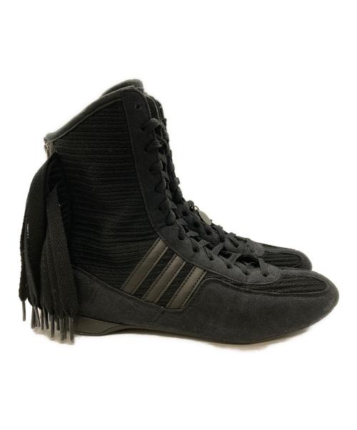 adidas（アディダス）adidas (アディダス) STELLA McCARTNEY (ステラマッカートニー) ラサント フリンジ ハイカット スニーカー ブラック サイズ:24の古着・服飾アイテム