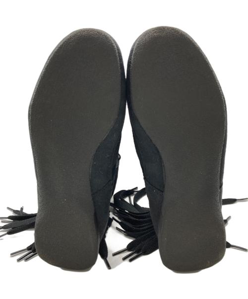 adidas（アディダス）adidas (アディダス) STELLA McCARTNEY (ステラマッカートニー) ラサント フリンジ ハイカット スニーカー ブラック サイズ:24の古着・服飾アイテム