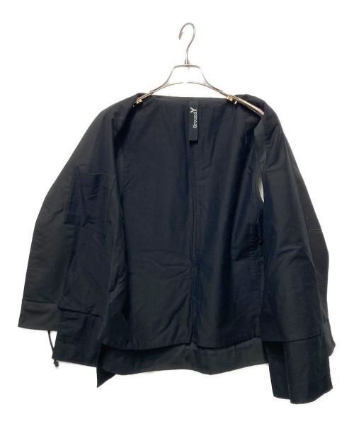GROUND Y（グラウンドワイ）GROUND Y (グラウンドワイ) T/W Gabardine Sleeveless Work Jacket ブラック サイズ:3の古着・服飾アイテム