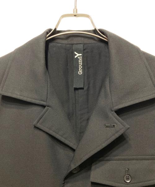 GROUND Y（グラウンドワイ）GROUND Y (グラウンドワイ) T/W Gabardine Sleeveless Work Jacket ブラック サイズ:3の古着・服飾アイテム