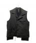 GROUND Y（グラウンドワイ）の古着「T/W Gabardine Sleeveless Work Jacket」｜ブラック