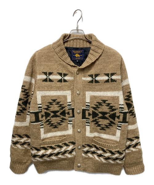 Pherrow's（フェローズ）Pherrow's (フェローズ) カウチンカーディガン ベージュ サイズ:Mの古着・服飾アイテム
