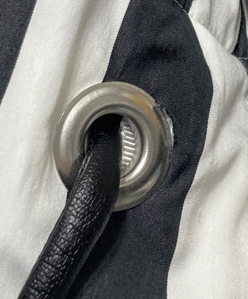 sacai（サカイ）sacai (サカイ) サイドジップストライプシャツワンピース ホワイト×ブラック サイズ:2の古着・服飾アイテム