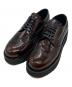 PRADA（プラダ）の古着「ブラッシュドレザー ダービーシューズ」｜ブラウン