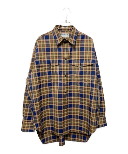 TOM WOOD（トムウッド）TOM WOOD (トムウッド) チェックシャツ ベージュ サイズ:Ｓの古着・服飾アイテム