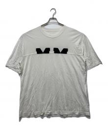 Maison Margiela（メゾンマルジェラ）の古着「MMロゴカットTEE」｜ホワイト