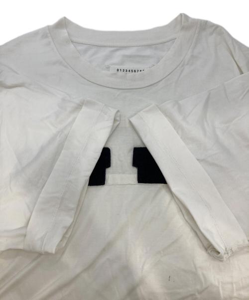 Maison Margiela（メゾンマルジェラ）Maison Margiela (メゾンマルジェラ) MMロゴカットTEE ホワイト サイズ:46の古着・服飾アイテム