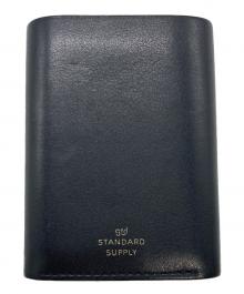 STANDARD SUPPLY×BEAMS（スタンダードサプライ×ビームス）の古着「別注 ツートーン ミニウォレット」｜グレー×ブラック