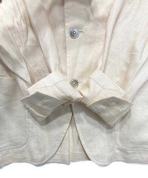 ESTNATION（エストネーション）ESTNATION (エストネーション) ヘリンボーンジャケット ベージュ サイズ:Ｌの古着・服飾アイテム