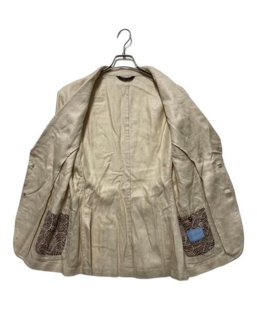 ESTNATION（エストネーション）ESTNATION (エストネーション) ヘリンボーンジャケット ベージュ サイズ:Ｌの古着・服飾アイテム