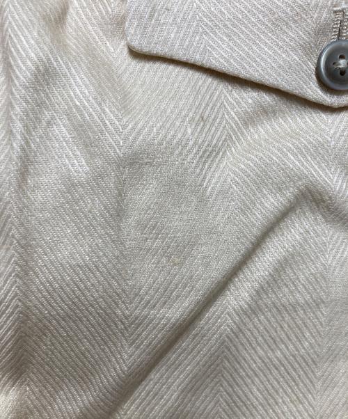 ESTNATION（エストネーション）ESTNATION (エストネーション) タックパンツ ベージュ サイズ:Lの古着・服飾アイテム