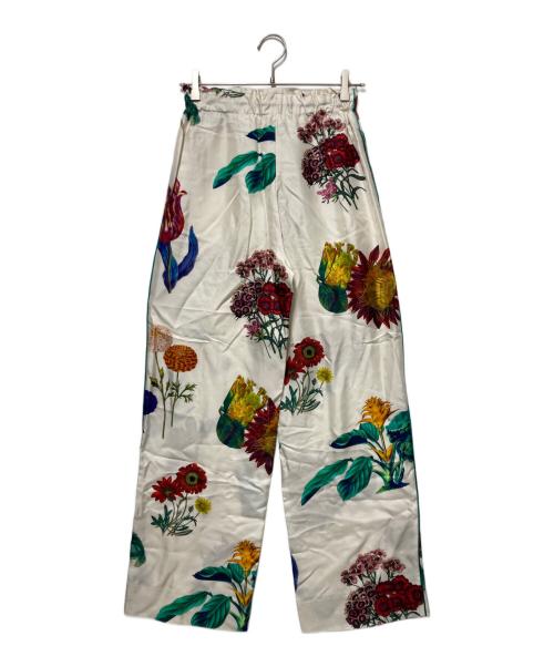 CABAN（キャバン）CABAN (キャバン) シルクツイル IBIZAプリントイージーパンツ ホワイト サイズ:XSの古着・服飾アイテム