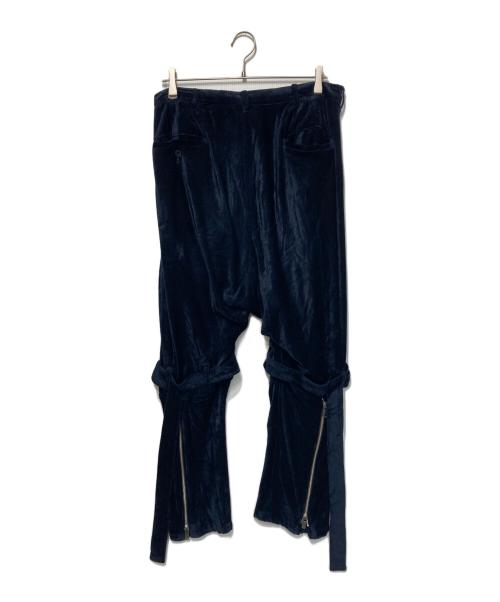 sulvam（サルバム）sulvam (サルバム) ベロアパンツ ネイビー サイズ:Mの古着・服飾アイテム
