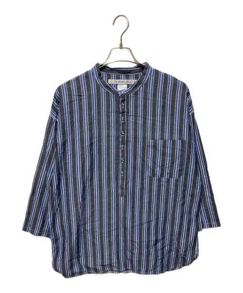 EEL（イール）EEL (イール) 真夏のチャコールヘンリー ブルー サイズ:Ｌの古着・服飾アイテム