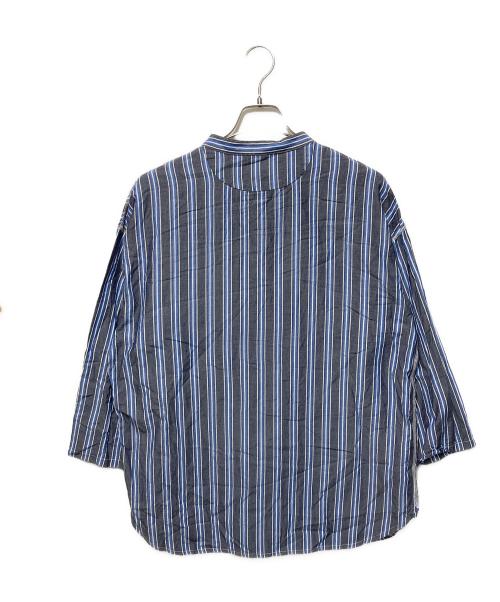 EEL（イール）EEL (イール) 真夏のチャコールヘンリー ブルー サイズ:Ｌの古着・服飾アイテム