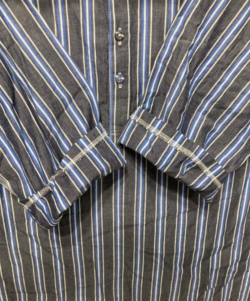 EEL（イール）EEL (イール) 真夏のチャコールヘンリー ブルー サイズ:Ｌの古着・服飾アイテム