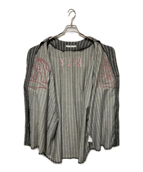 RILY（リリー）RILY (リリー) ベースボールシャツ グレー サイズ:freeの古着・服飾アイテム