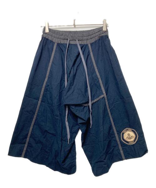 Vivienne Westwood（ヴィヴィアンウエストウッド）Vivienne Westwood (ヴィヴィアンウエストウッド) オーブワッペンサルエルパンツ ネイビー サイズ:00の古着・服飾アイテム