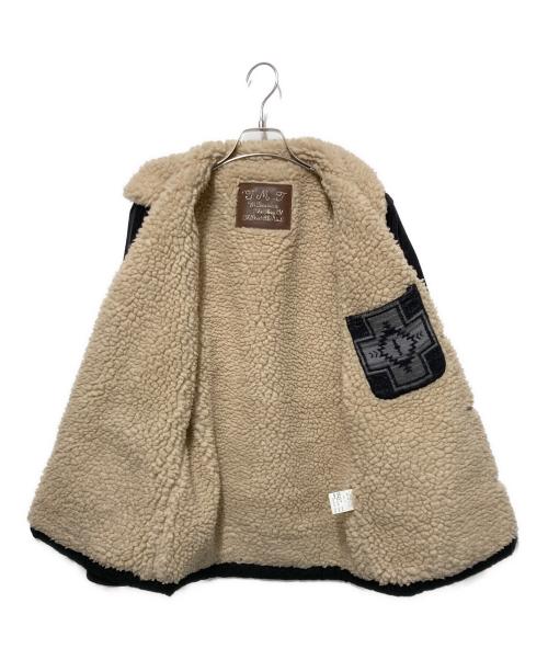 TMT（ティーエムティー）TMT (ティーエムティー) VINTAGE SLUB CORDUROY BOA RANCH COAT ブラック サイズ:Sの古着・服飾アイテム