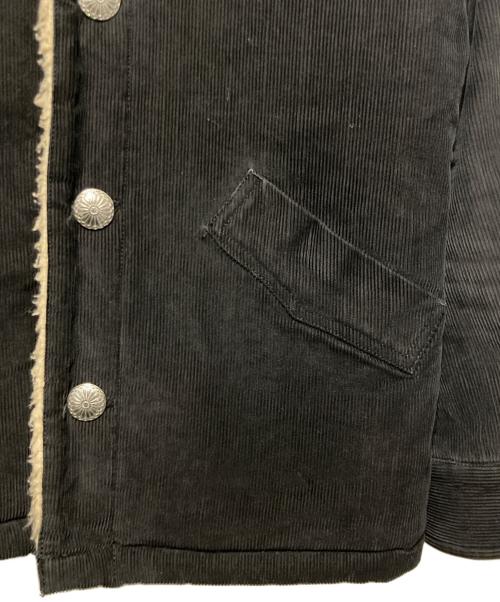 TMT（ティーエムティー）TMT (ティーエムティー) VINTAGE SLUB CORDUROY BOA RANCH COAT ブラック サイズ:Sの古着・服飾アイテム
