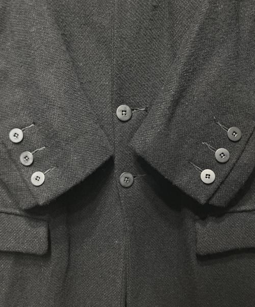 KLASICA（クラシカ）KLASICA (クラシカ) ツイードウールリネンコート ブラック サイズ:3の古着・服飾アイテム
