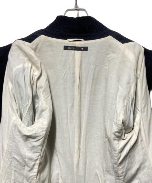 KLASICA（クラシカ）KLASICA (クラシカ) ツイードウールリネンコート ブラック サイズ:3の古着・服飾アイテム