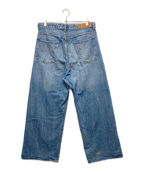 INSCRIRE（アンスクリア）INSCRIRE (アンスクリア) ワイドデニムパンツ インディゴ サイズ:46の古着・服飾アイテム