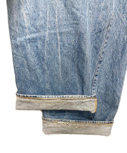 INSCRIRE（アンスクリア）INSCRIRE (アンスクリア) ワイドデニムパンツ インディゴ サイズ:46の古着・服飾アイテム