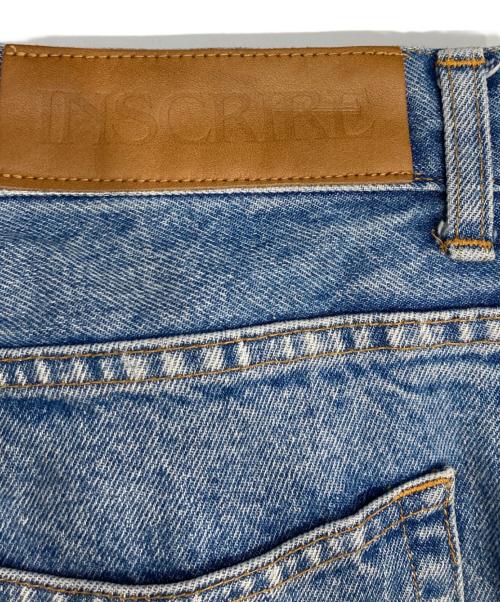 INSCRIRE（アンスクリア）INSCRIRE (アンスクリア) ワイドデニムパンツ インディゴ サイズ:46の古着・服飾アイテム