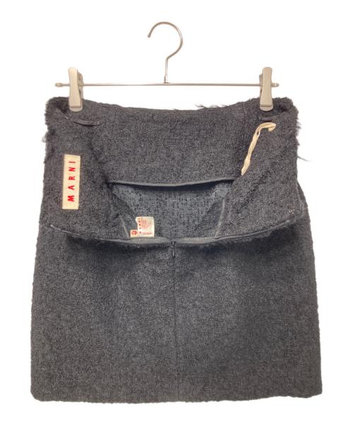 MARNI（マルニ）MARNI (マルニ) ヴィンテージウールタイトスカート ブラック サイズ:42の古着・服飾アイテム