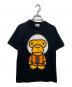 A BATHING APE（アベイシングエイプ）の古着「BABY MILO プリントTシャツ」｜ブラック
