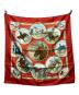 HERMES (エルメス) カレ90 オートゥイユの5月 レッド×ホワイト：18000円