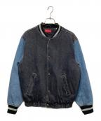 SUPREMEシュプリーム）の古着「denim varsity  jacket」｜ネイビー