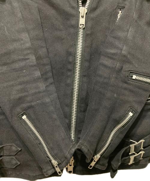 666（666）666 (666) ライダースジャケット ブラック サイズ:Mの古着・服飾アイテム
