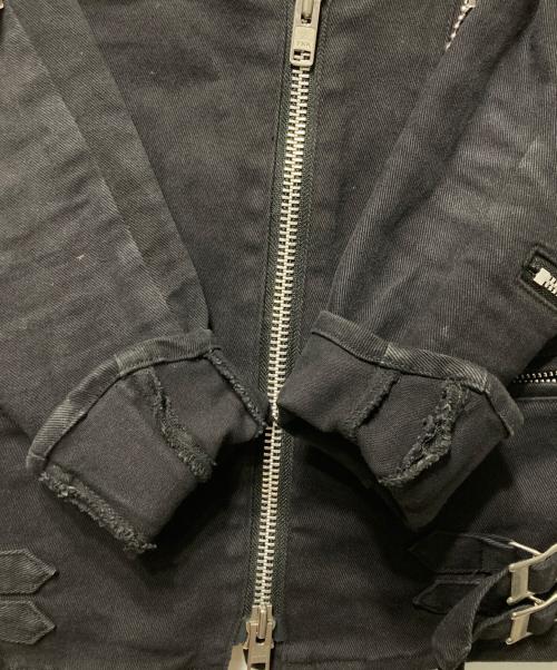 666（666）666 (666) ライダースジャケット ブラック サイズ:Mの古着・服飾アイテム