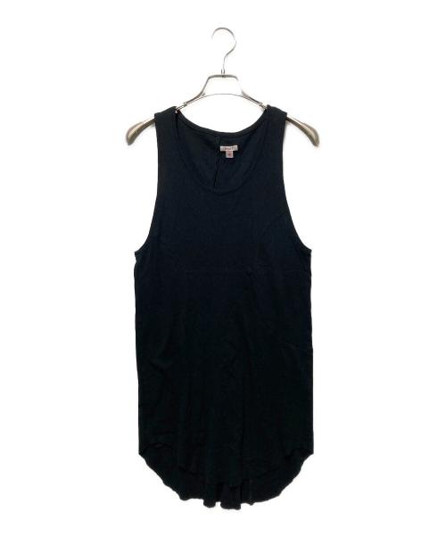 masu（エムエーエスユー）masu (エムエーエスユー) WAVING PATTERN TANK-TOP ブラック サイズ:46の古着・服飾アイテム