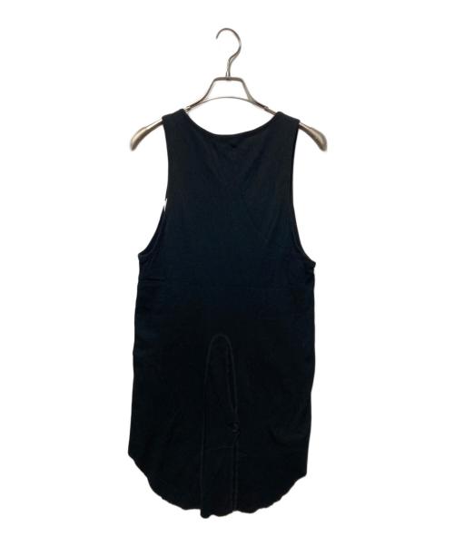 masu（エムエーエスユー）masu (エムエーエスユー) WAVING PATTERN TANK-TOP ブラック サイズ:46の古着・服飾アイテム