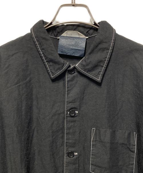 digawel（ディガウェル）digawel (ディガウェル) ガーメントダイステッチシャツ ブラック サイズ:2の古着・服飾アイテム