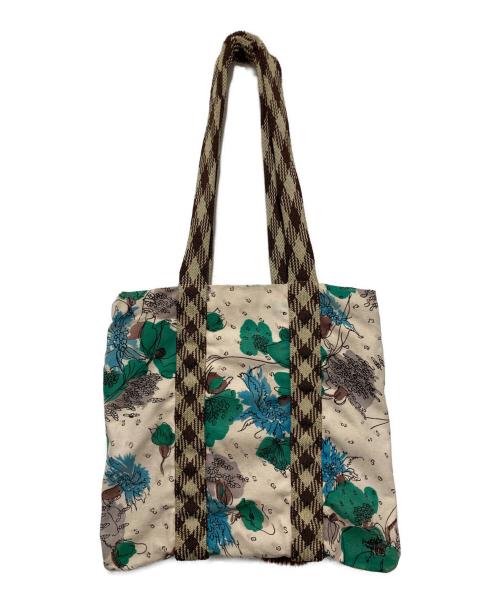 MARNI（マルニ）MARNI (マルニ) プリントトートバッグ ホワイト×グリーンの古着・服飾アイテム
