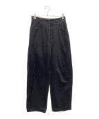 MM6 Maison Margielaエムエムシックスメゾンマルジェラ）の古着「デニムパンツ」｜ブラック