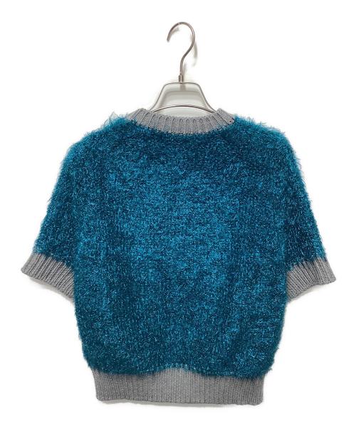 KOLOR（カラー）KOLOR (カラー) シャギー半袖ニット ブルー サイズ:2の古着・服飾アイテム