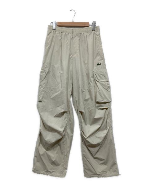 LACOSTE（ラコステ）LACOSTE (ラコステ) ナイロンカーゴパンツ ベージュ サイズ:Sの古着・服飾アイテム
