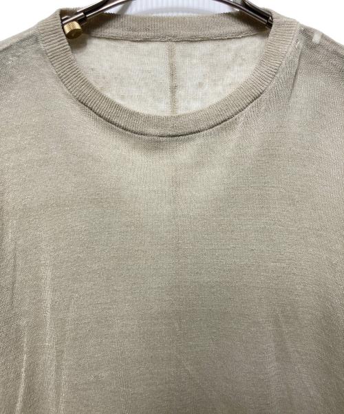 Whim Gazette（ウィムガゼット）Whim Gazette (ウィムガゼット) シアーリネンニットプルオーバー ベージュ サイズ:freeの古着・服飾アイテム