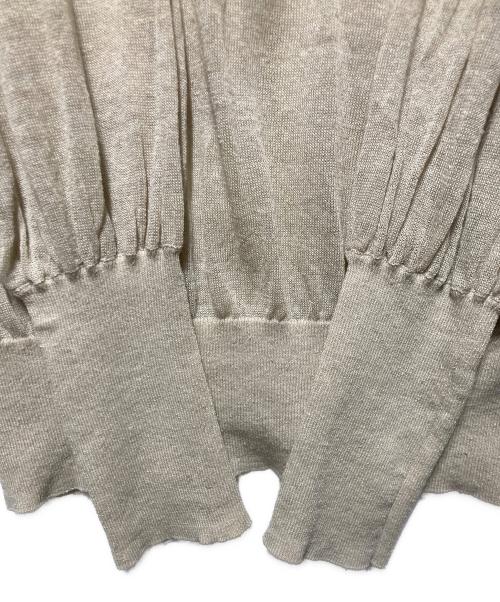 Whim Gazette（ウィムガゼット）Whim Gazette (ウィムガゼット) シアーリネンニットプルオーバー ベージュ サイズ:freeの古着・服飾アイテム